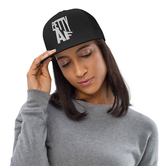 Petty AF Embroidered Trucker Hat | Funny Statement Snapback Cap - Spinsterly Co