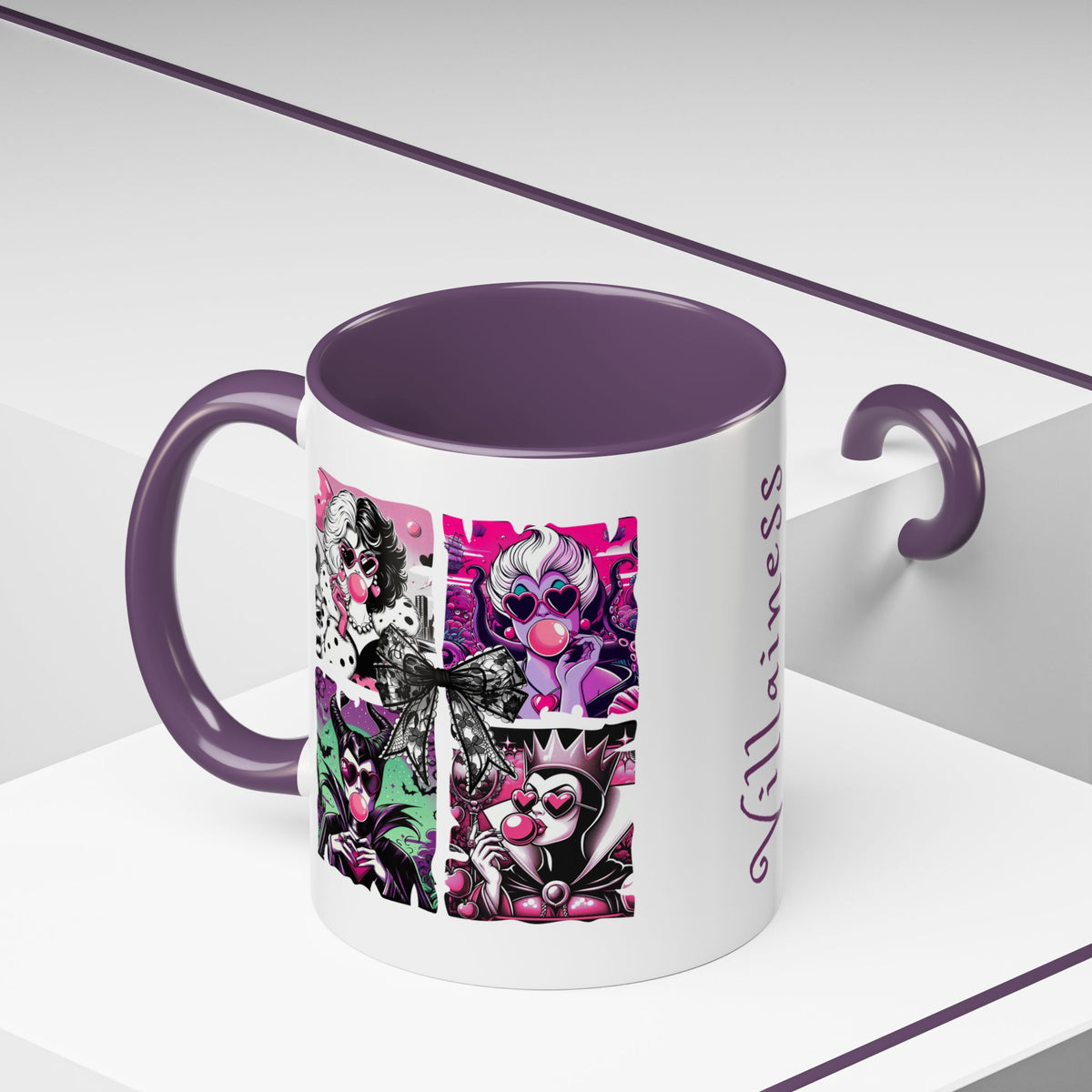 Villainess Comic Portrait Panel Accent Coffee Mug | Villain Era Bookish Gift - Spinsterly Co