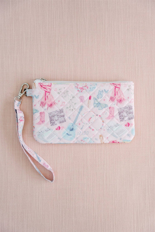 Eras Quilted Wristlet | Chic Fan Art Clutch Bag - Spinsterly Co
