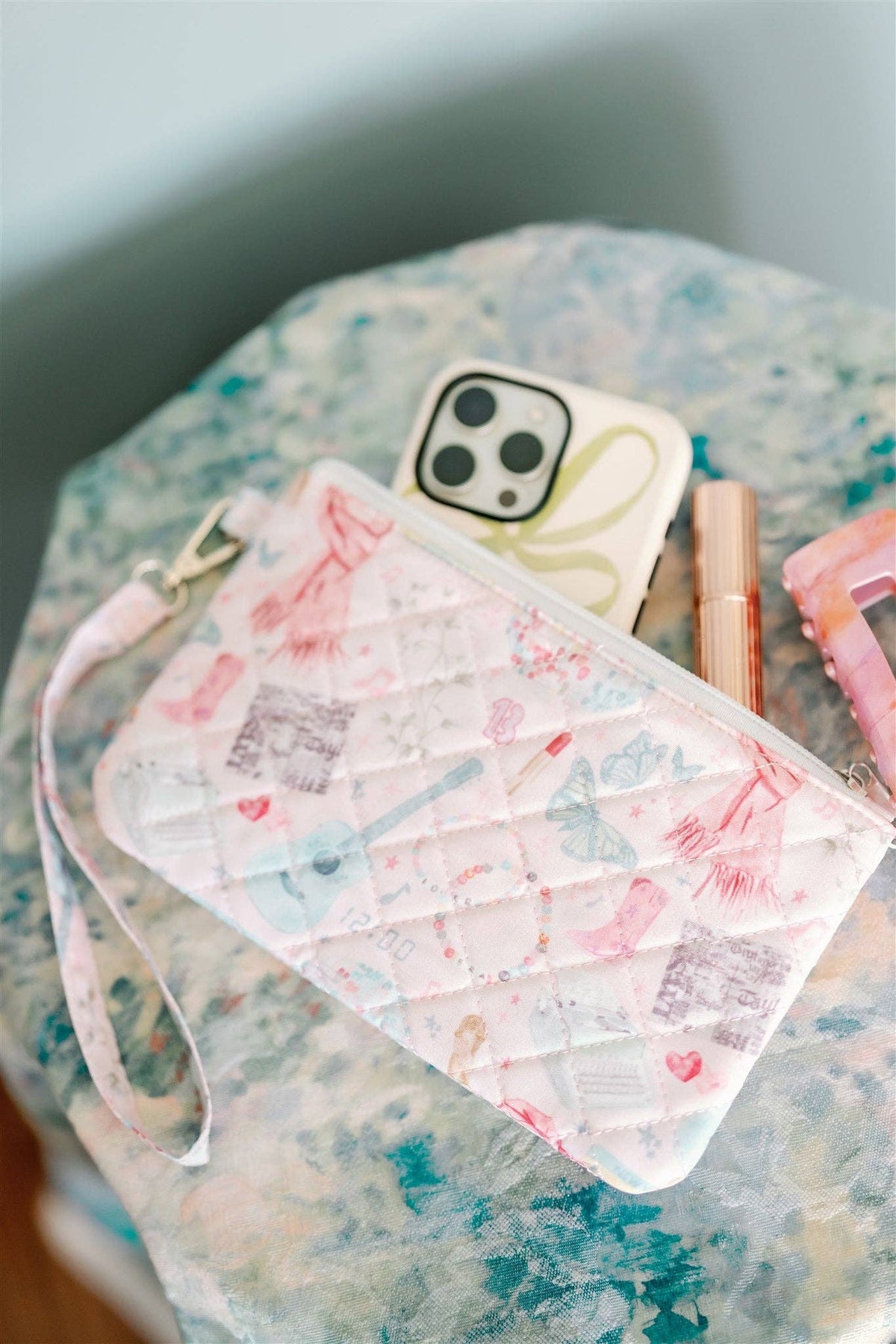 Eras Quilted Wristlet | Chic Fan Art Clutch Bag - Spinsterly Co