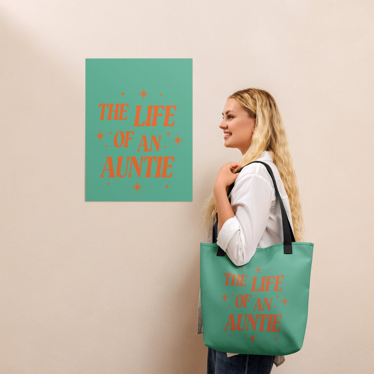 The Life of an Auntie Tote Bag | Aunt Gift Tote - Spinsterly Co