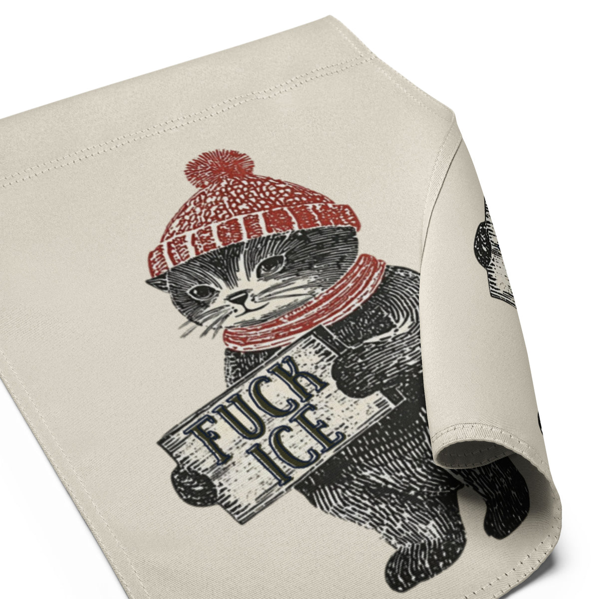 F*ck ICE Cozy Protest Cat Garden Flag | Political Activist Yard Sign - Spinsterly Co
