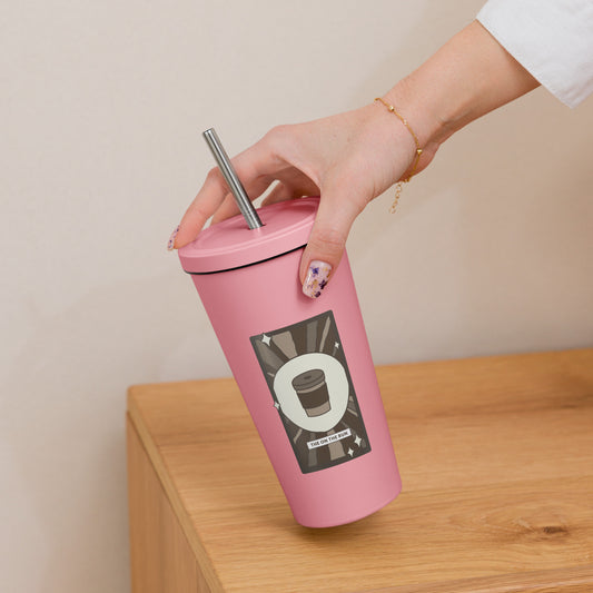 The On The Run Tarot Card Coffee Tumbler | Insulated Stainless Steel Tumbler - Spinsterly Co