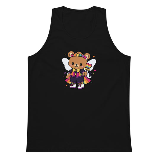 Rainbow Fairy Bear Pride Tank Top | Kawaii LGBTQ Pride Graphic Tank - Spinsterly Co