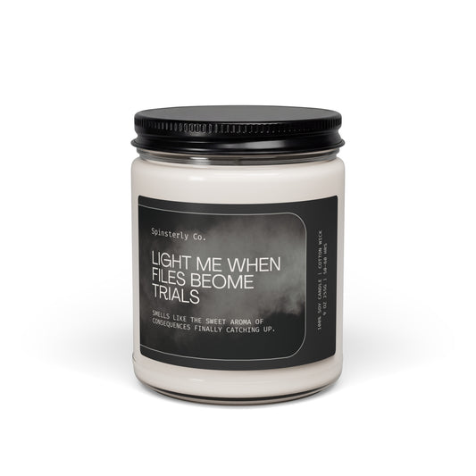 Justice and Accountability Scented Soy Candle | Activist Gift - Spinsterly Co