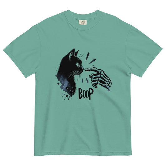 Skeleton Boop Cat T-Shirt | Witchy Black Cat Graphic Tee - Spinsterly Co