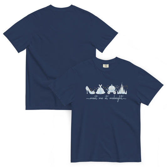 Meet Me at Midnight T-Shirt | Fairytale Midnight Graphic Heavyweight Tee | Spinsterly Co - Spinsterly Co