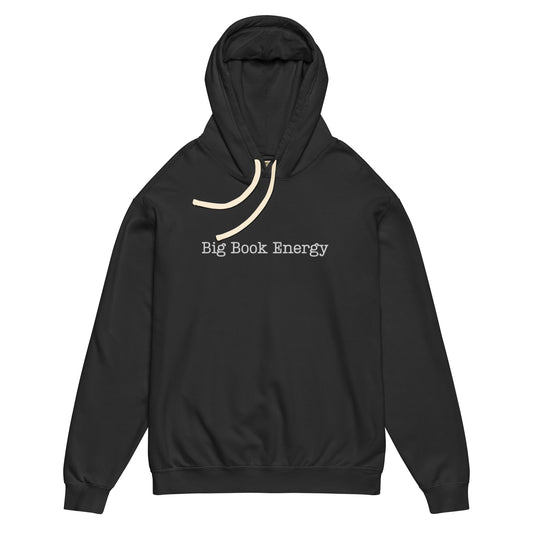 Big Book Energy Garment-Dyed Lightweight Hoodie | Bookish Pullover Hoodie - Spinsterly Co
