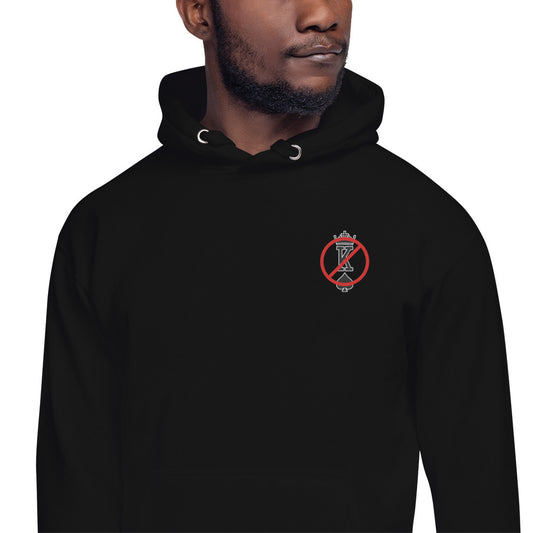 No Kings Embroidered Hoodie | Anti-Monarchy Graphic Pullover Sweatshirt - Spinsterly Co