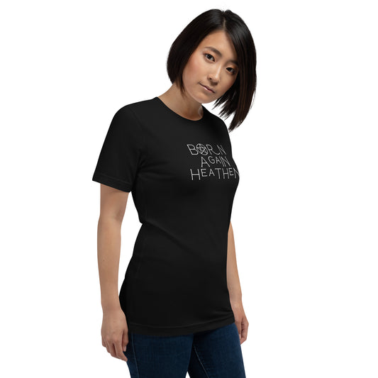 Born Again Heathen T-Shirt | Funny Witchy Pagan Occult Graphic Tee - Spinsterly Co