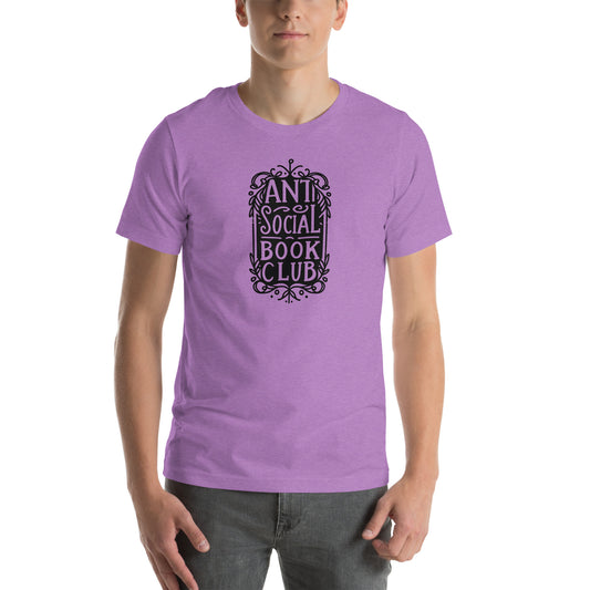 Anti Social Book Club T-Shirt | Bookish Gothic Graphic Tee for Readers - Spinsterly Co