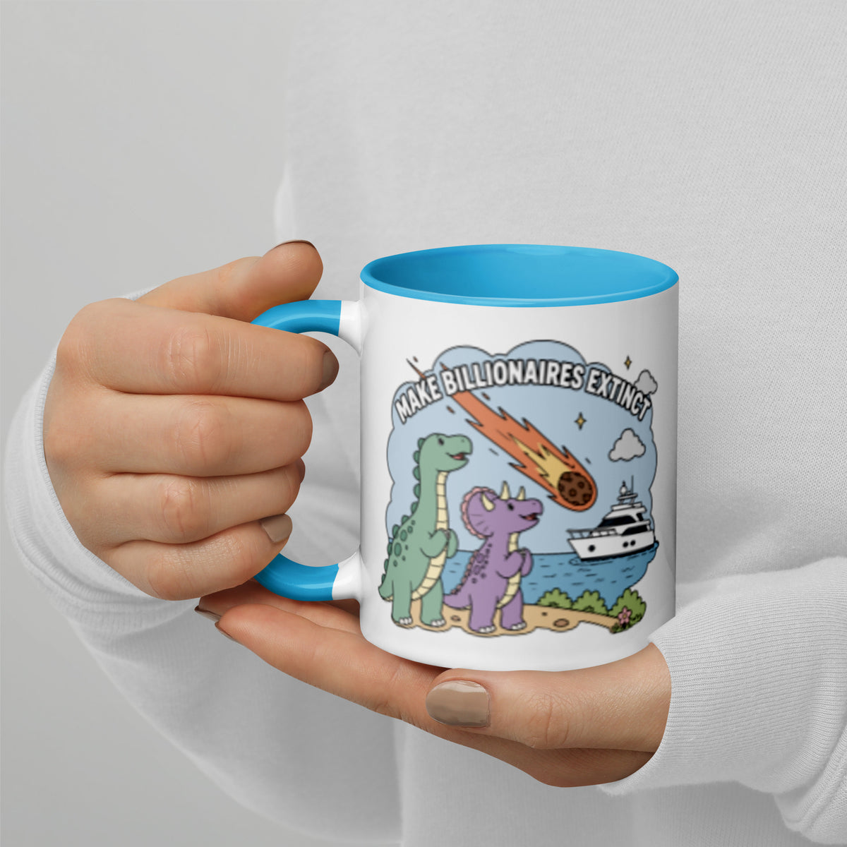 Make Billionaires Extinct Mug | Anti-Billionaire Statement Mug - Spinsterly Co