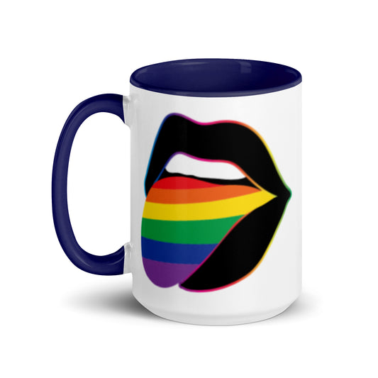 Pride Lips Mug | Rainbow LGBTQ+ Ceramic Mug - Spinsterly Co