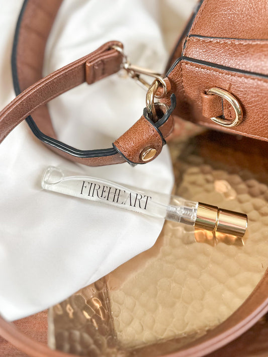 Fireheart Travel Perfume | Bookish Fantasy Fragrance | Citrus Spice Amber Vanilla - Spinsterly Co