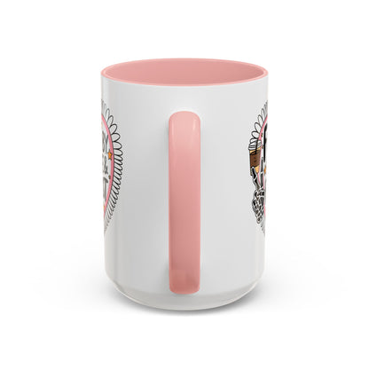 Fueled by Coffee & Feminist Rage Accent Coffee Mug | Funny Feminist Pink Gift - Spinsterly Co