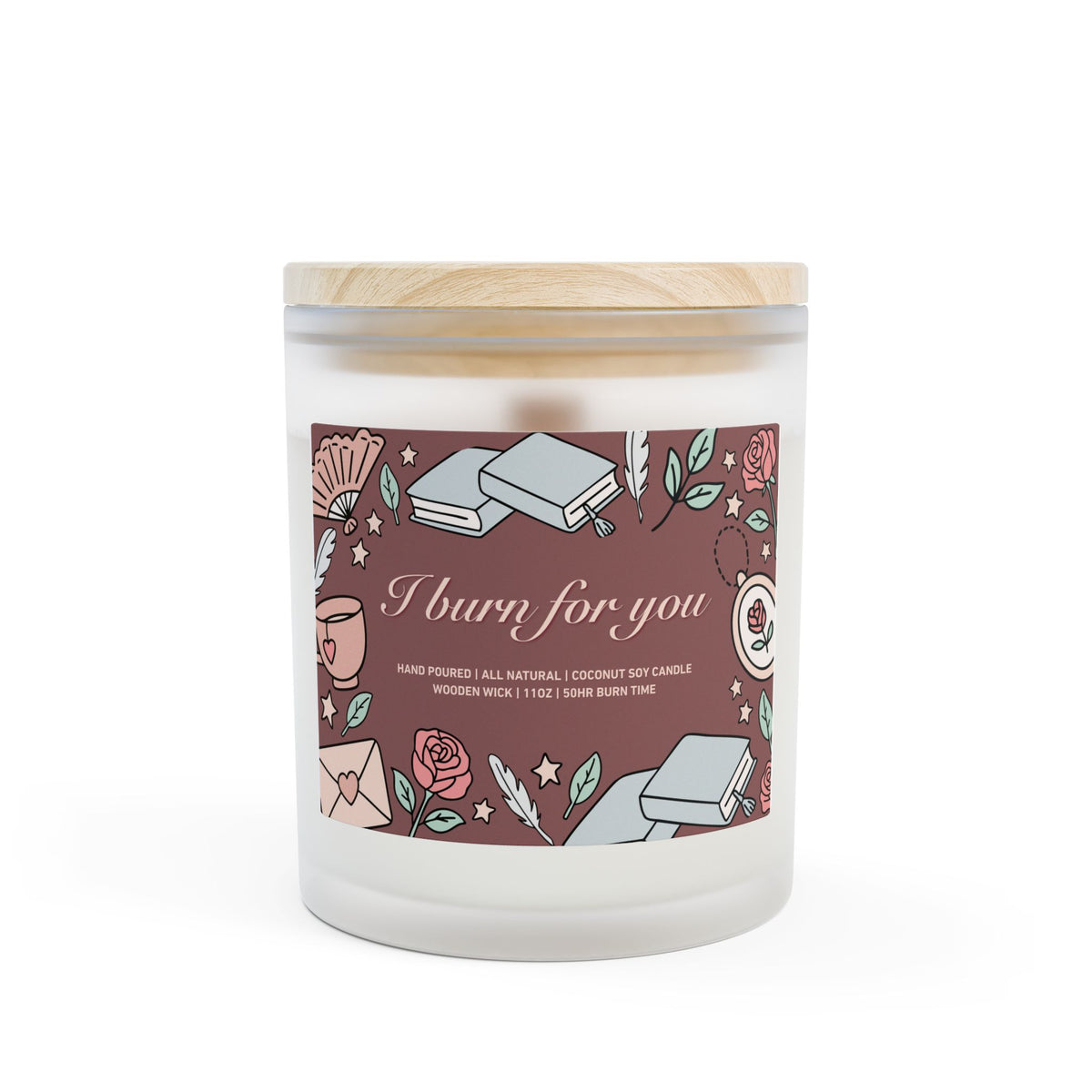 I Burn For You — Regency Romance Candle | 11oz Wooden Wick Candle - Spinsterly Co