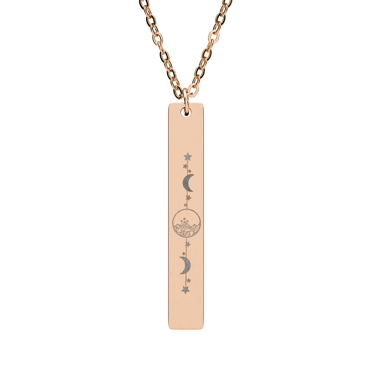 Starlight City Vertical Bar Necklace | Romantasy Fae Jewelry - Spinsterly Co
