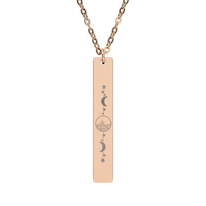 Starlight City Vertical Bar Necklace | Romantasy Fae Jewelry - Spinsterly Co