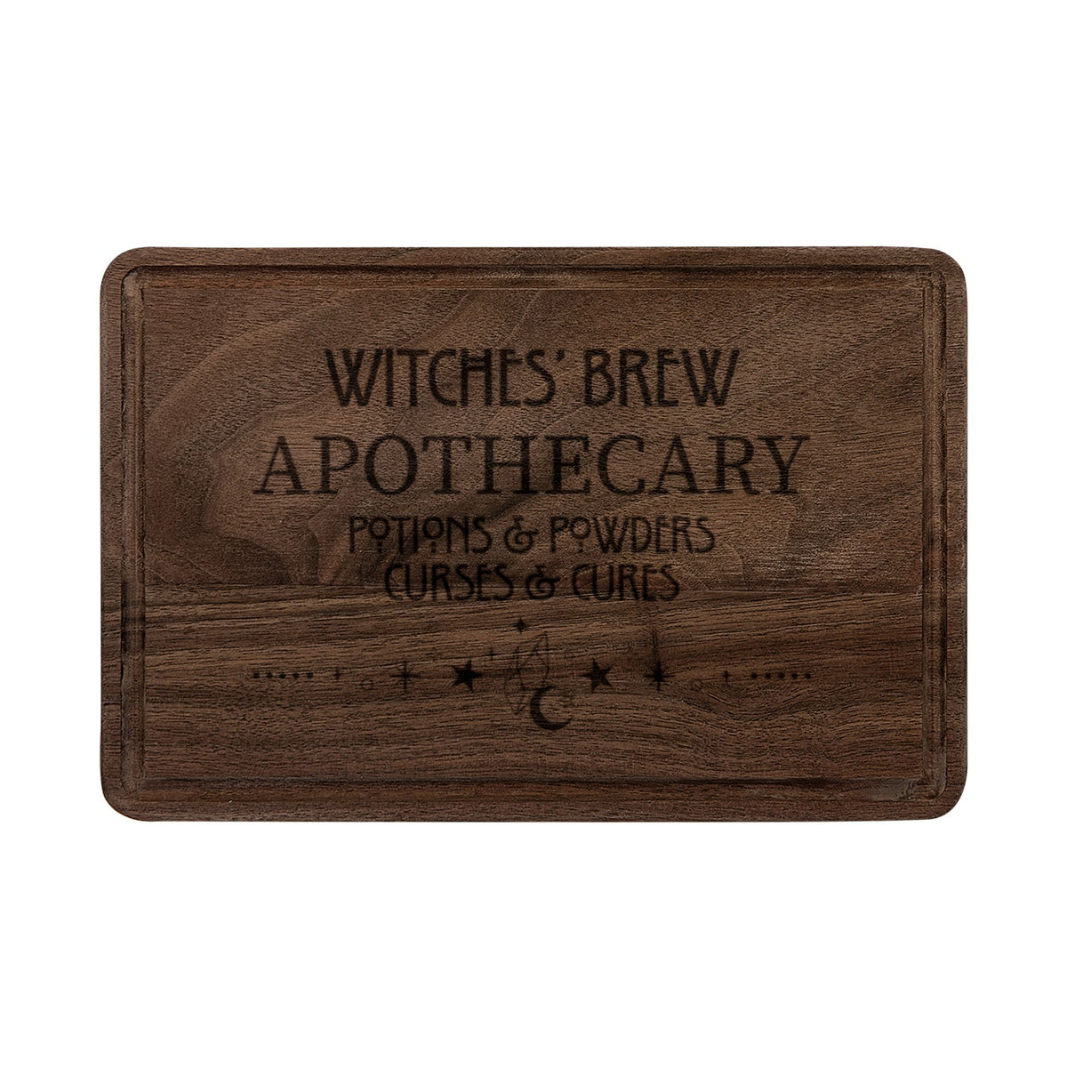 Witches' Brew Apothecary Engraved Wooden Cutting Board | Witchy Kitchen Decor Gift - Spinsterly Co