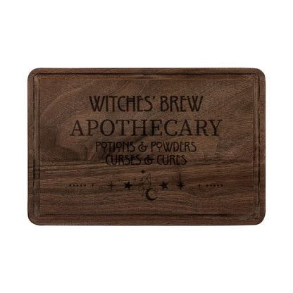 Witches' Brew Apothecary Engraved Wooden Cutting Board | Witchy Kitchen Decor Gift - Spinsterly Co