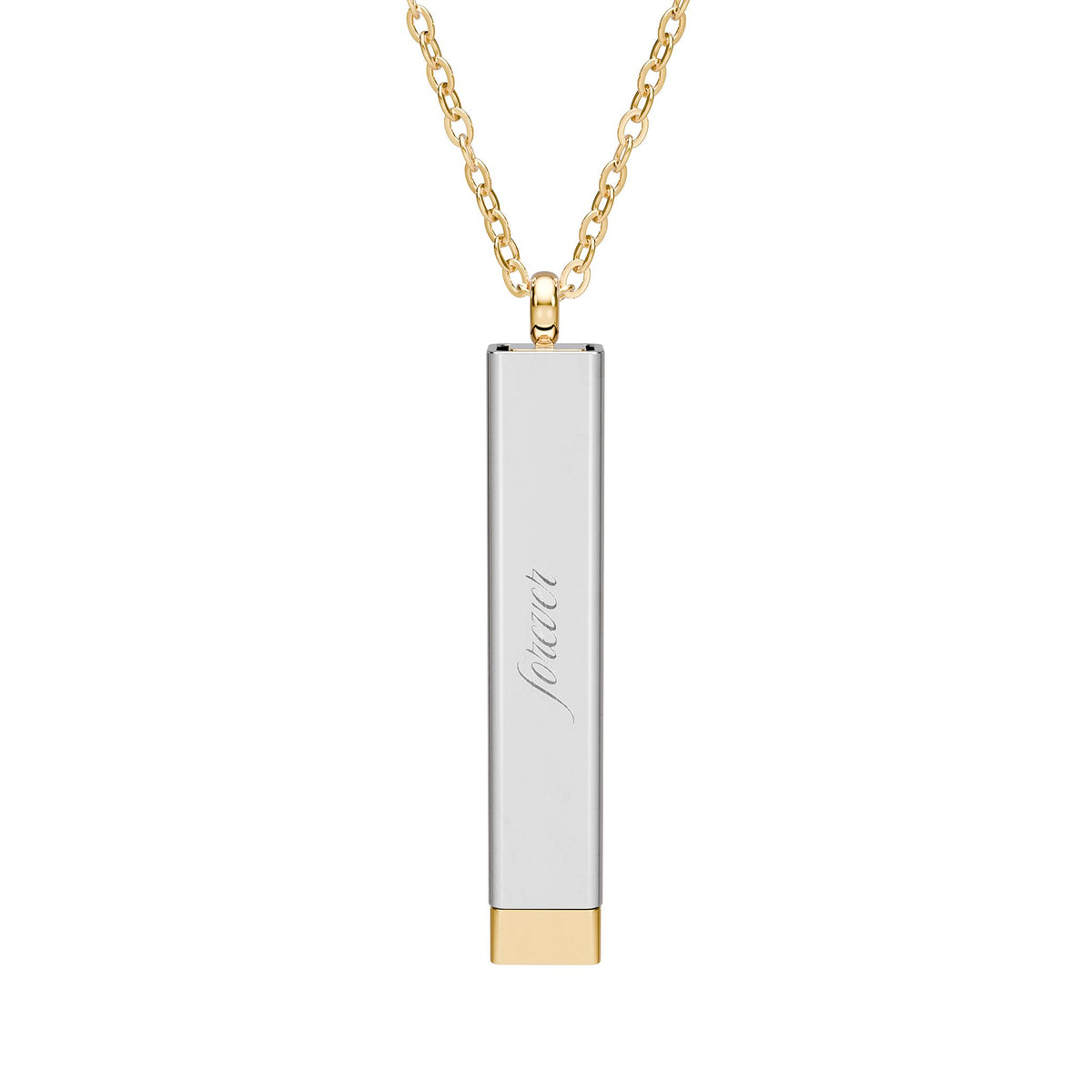 Hidden Message Sliding Bar Necklace | Engravable Secret Message Pendant - Spinsterly Co