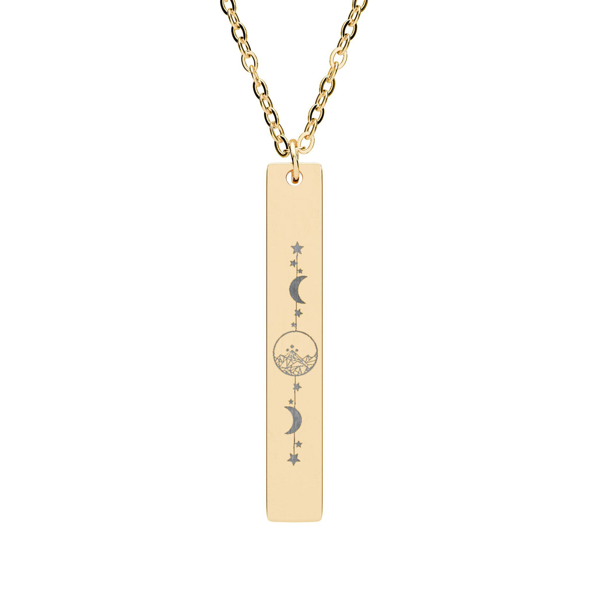 Starlight City Vertical Bar Necklace | Romantasy Fae Jewelry - Spinsterly Co