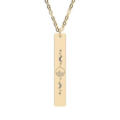 Starlight City Vertical Bar Necklace | Romantasy Fae Jewelry - Spinsterly Co