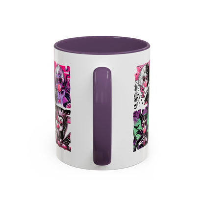 Villainess Comic Portrait Panel Accent Coffee Mug | Villain Era Bookish Gift - Spinsterly Co