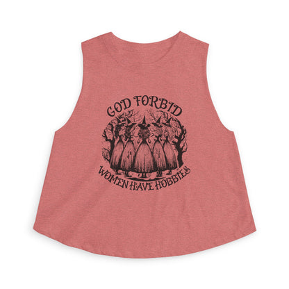 God Forbid Women Have Hobbies Crop Top - Spinsterly Co