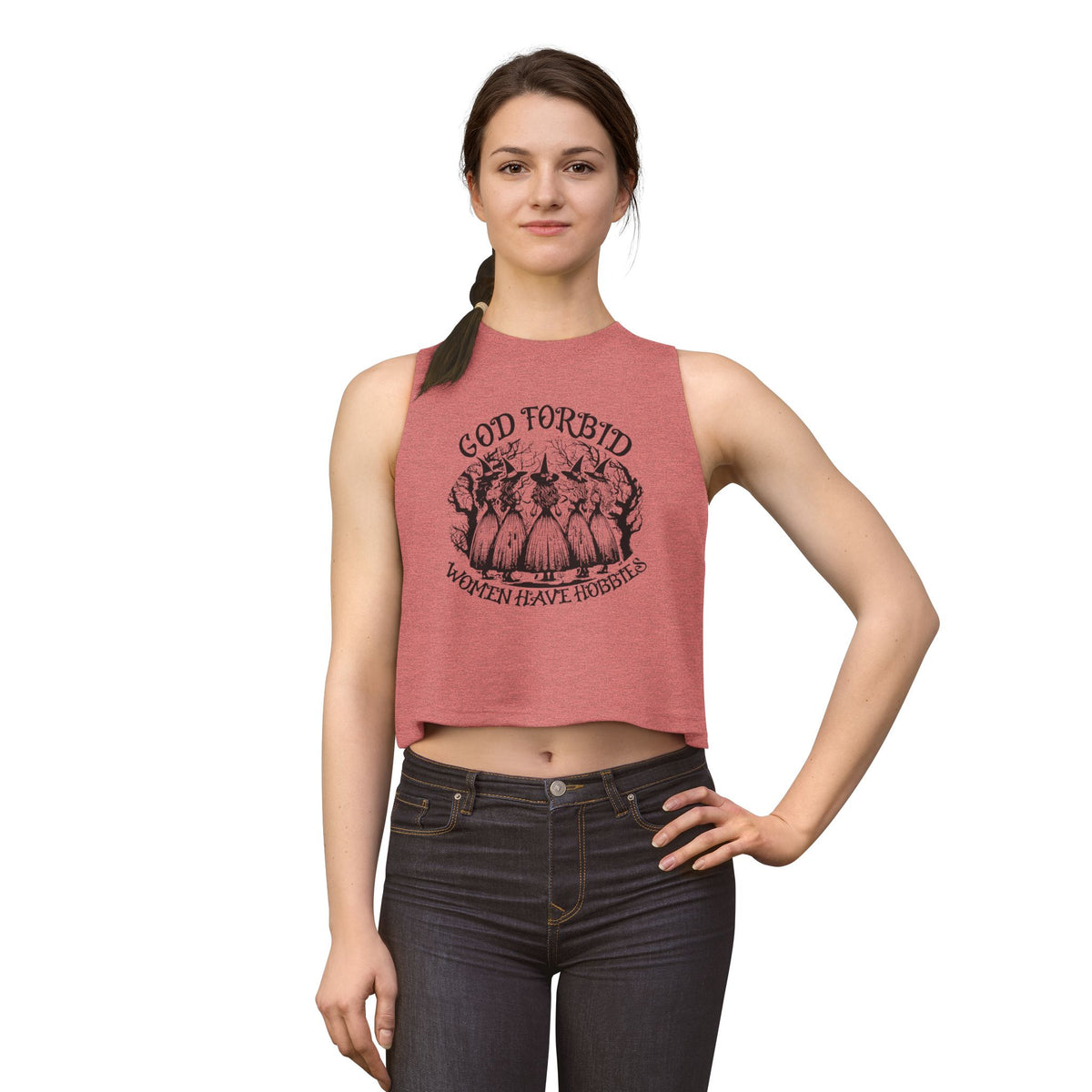 God Forbid Women Have Hobbies Crop Top - Spinsterly Co