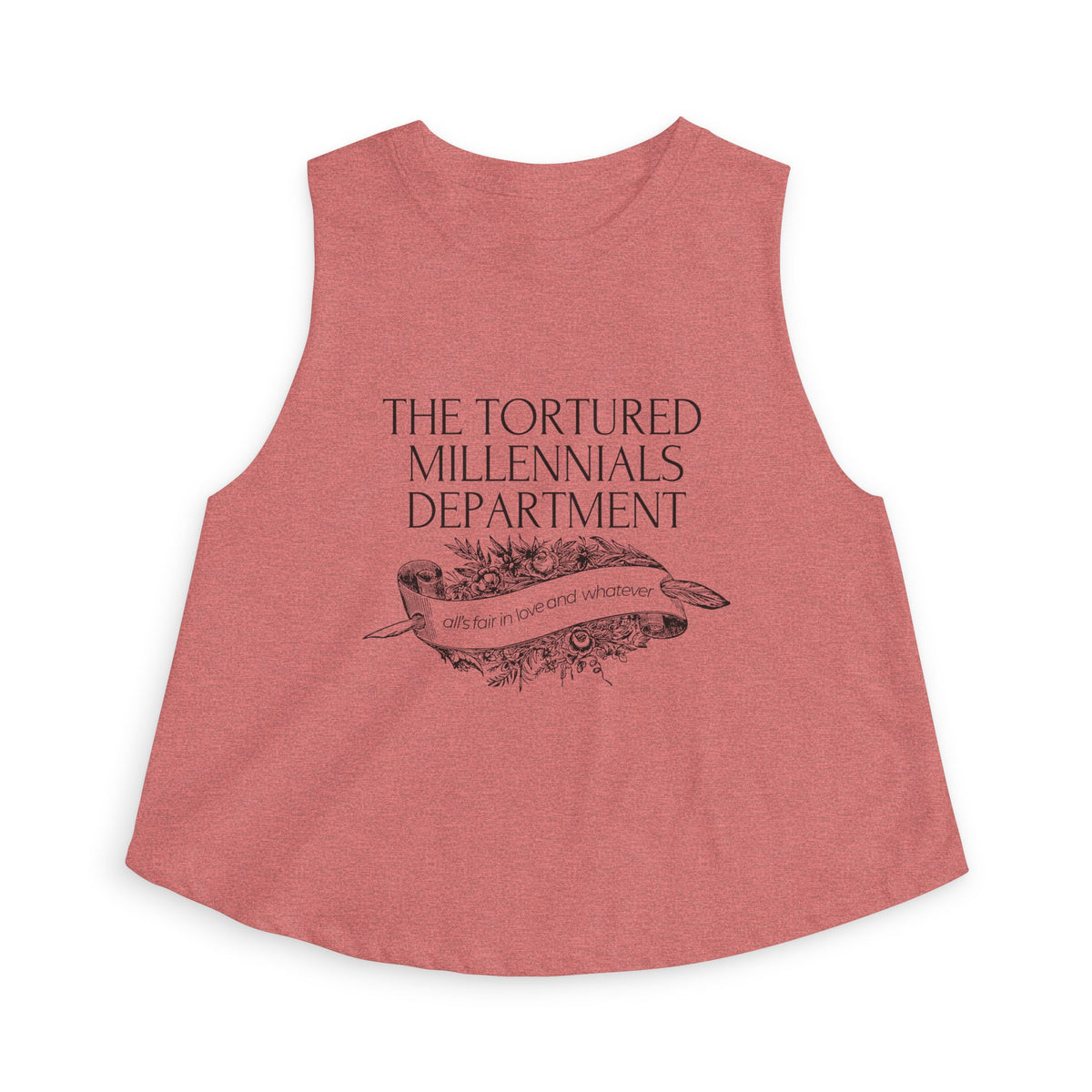 The Tortured Millennials Department Crop Top - Spinsterly Co