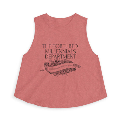 The Tortured Millennials Department Crop Top - Spinsterly Co