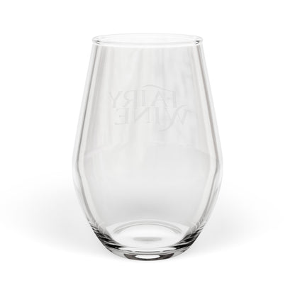 Fairy Wine Stemless Wine Glass, 11.5oz | Romantasy Engraved Glassware - Spinsterly Co