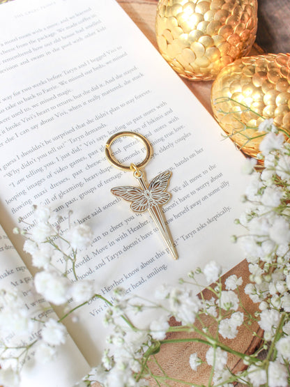 Faerie Dagger Enamel Keychain — Hard Enamel Romantasy Fan Art - Spinsterly Co
