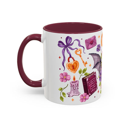 Winged Dagger Crown Romantasy Collage Coffee Mug | Bookish Fantasy Gift - Spinsterly Co