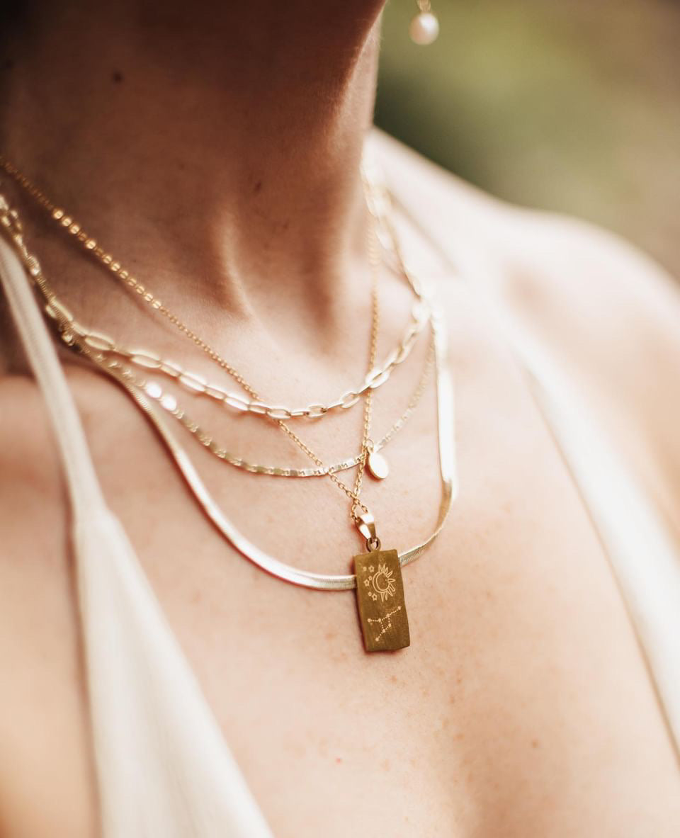 Zodiac Pendant Necklace | Double-Sided Constellation Jewelry Gift - Spinsterly Co