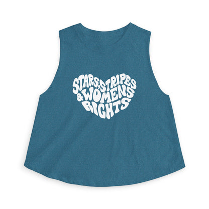 Stars, Stripes & Women's Rights Crop Top - Spinsterly Co