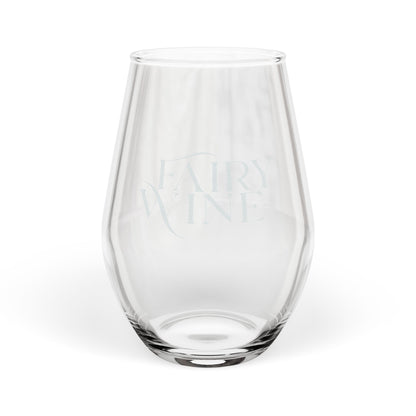 Fairy Wine Stemless Wine Glass, 11.5oz | Romantasy Engraved Glassware - Spinsterly Co