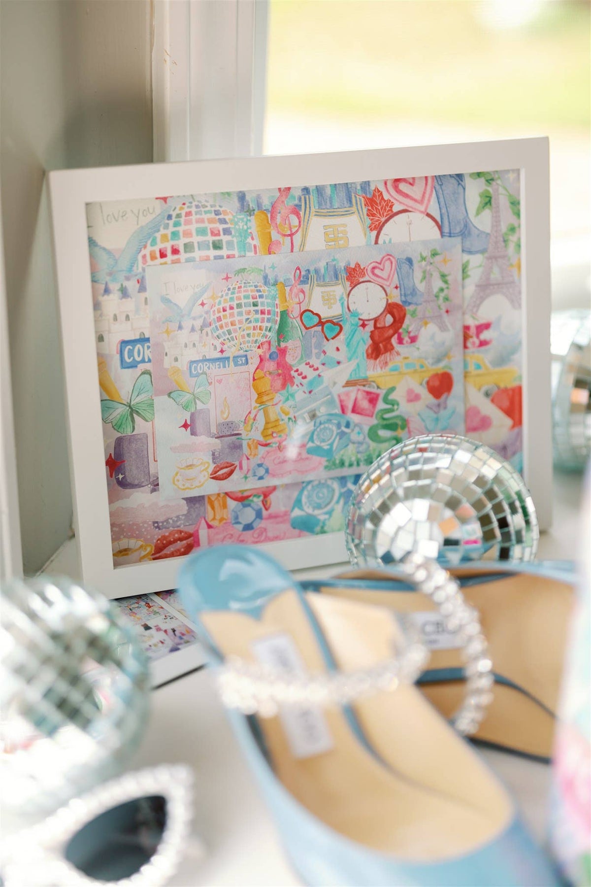 Eras Collage Watercolor Art Print | 5x7 Fan Art Wall Decor - Spinsterly Co