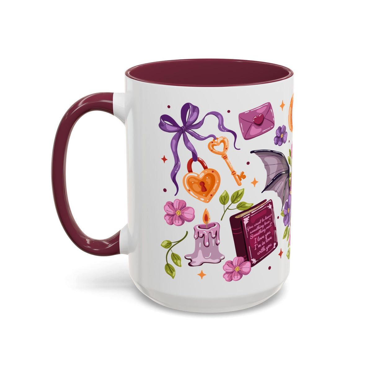 Winged Dagger Crown Romantasy Collage Coffee Mug | Bookish Fantasy Gift - Spinsterly Co