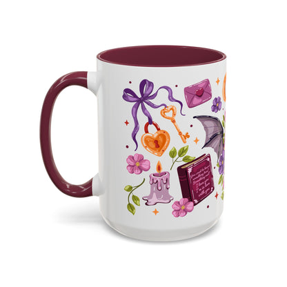 Winged Dagger Crown Romantasy Collage Coffee Mug | Bookish Fantasy Gift - Spinsterly Co