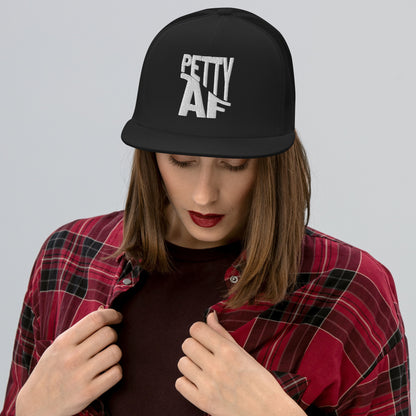 Petty AF Embroidered Trucker Hat | Funny Statement Snapback Cap - Spinsterly Co