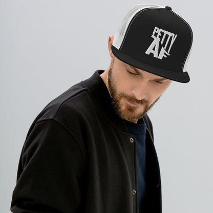 Petty AF Embroidered Trucker Hat | Funny Statement Snapback Cap - Spinsterly Co