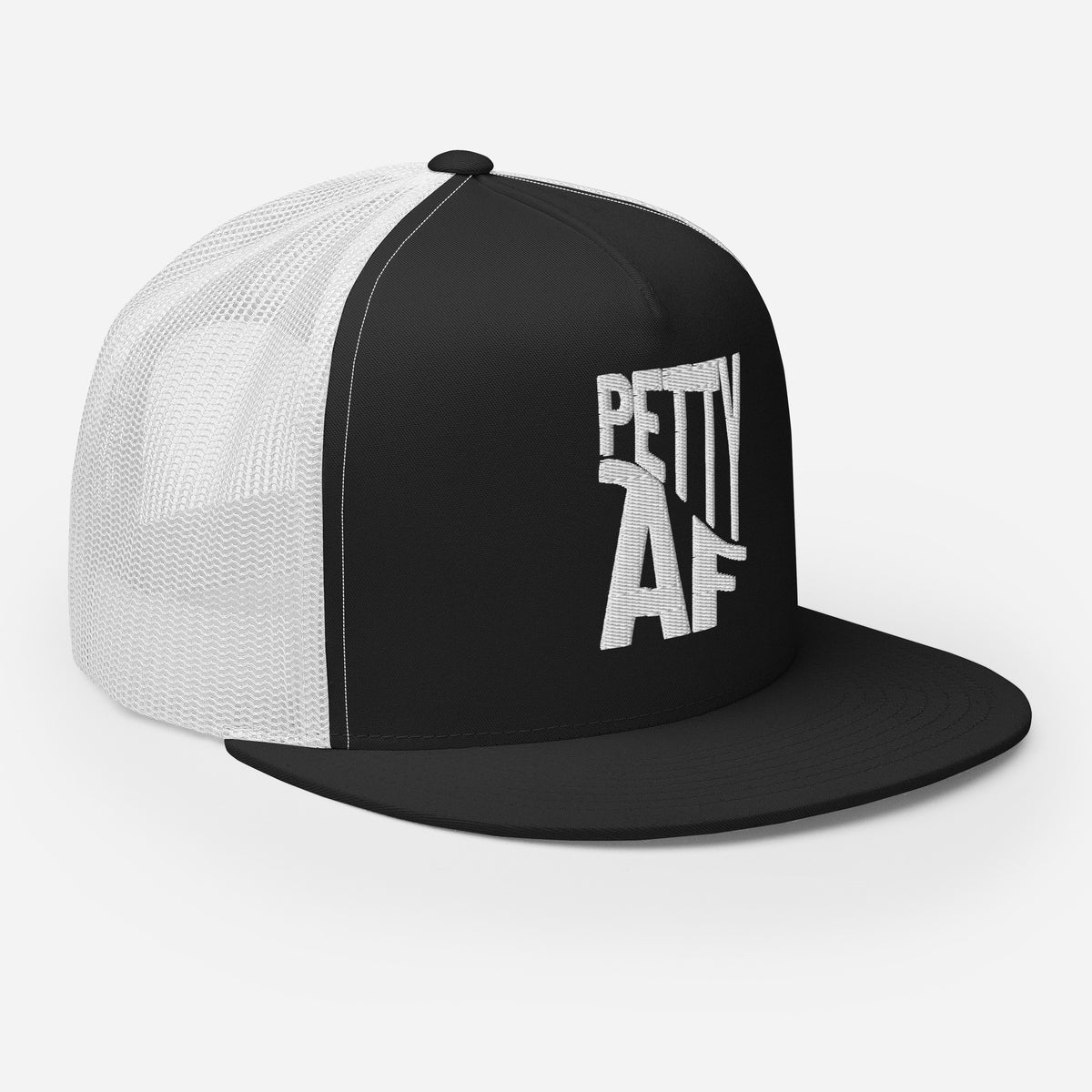 Petty AF Embroidered Trucker Hat | Funny Statement Snapback Cap - Spinsterly Co