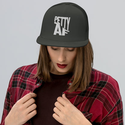 Petty AF Embroidered Trucker Hat | Funny Statement Snapback Cap - Spinsterly Co