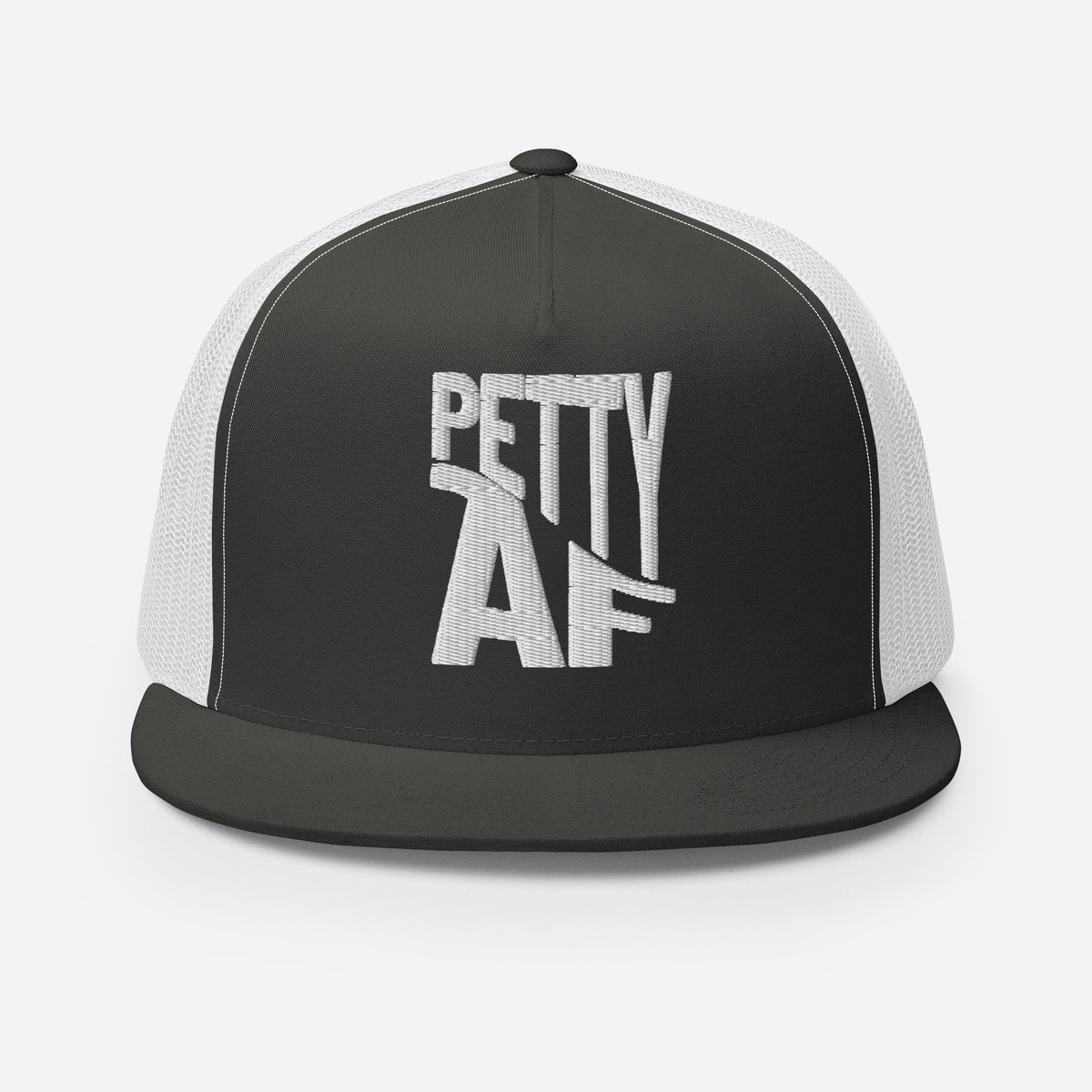 Petty AF Embroidered Trucker Hat | Funny Statement Snapback Cap - Spinsterly Co