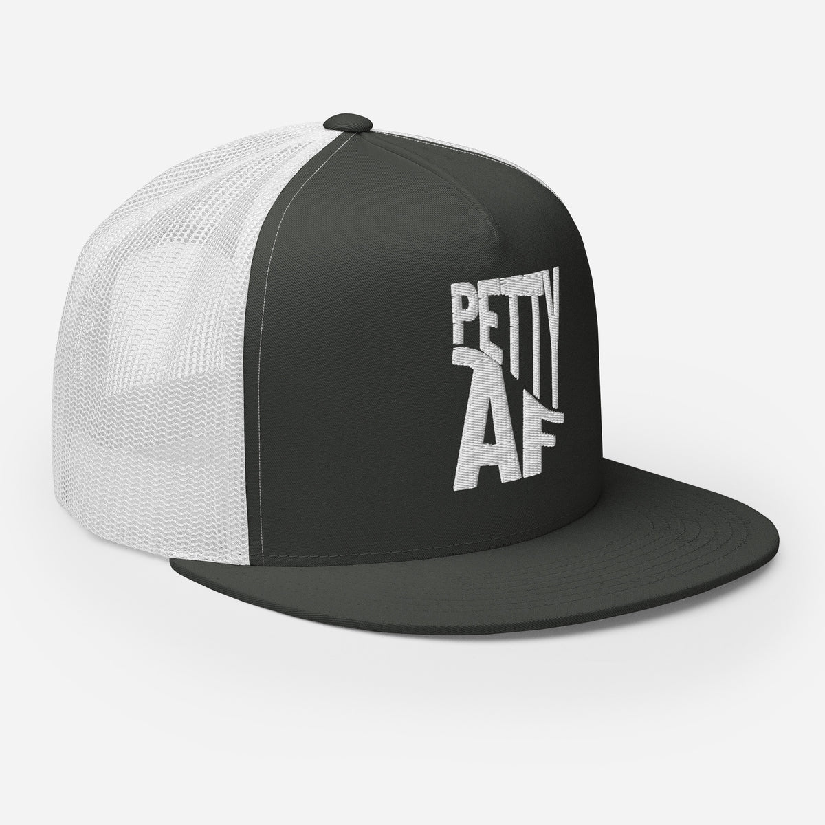 Petty AF Embroidered Trucker Hat | Funny Statement Snapback Cap - Spinsterly Co
