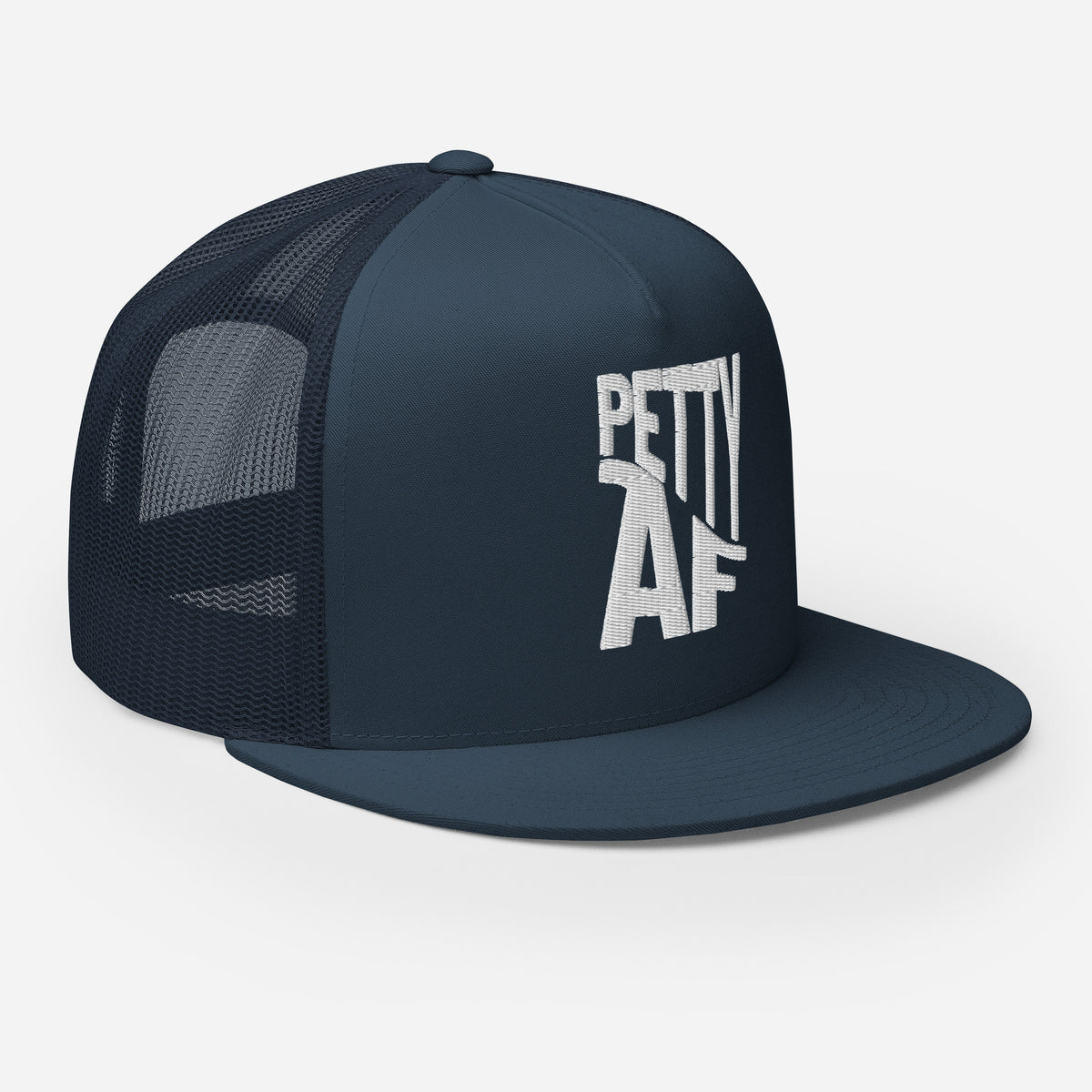 Petty AF Embroidered Trucker Hat | Funny Statement Snapback Cap - Spinsterly Co
