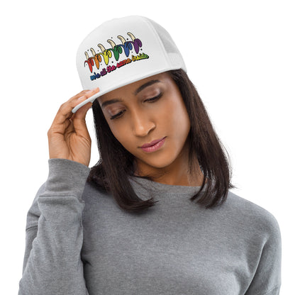 We're All the Same Inside Trucker Hat | Rainbow Banana LGBTQIA+ Pride Cap - Spinsterly Co