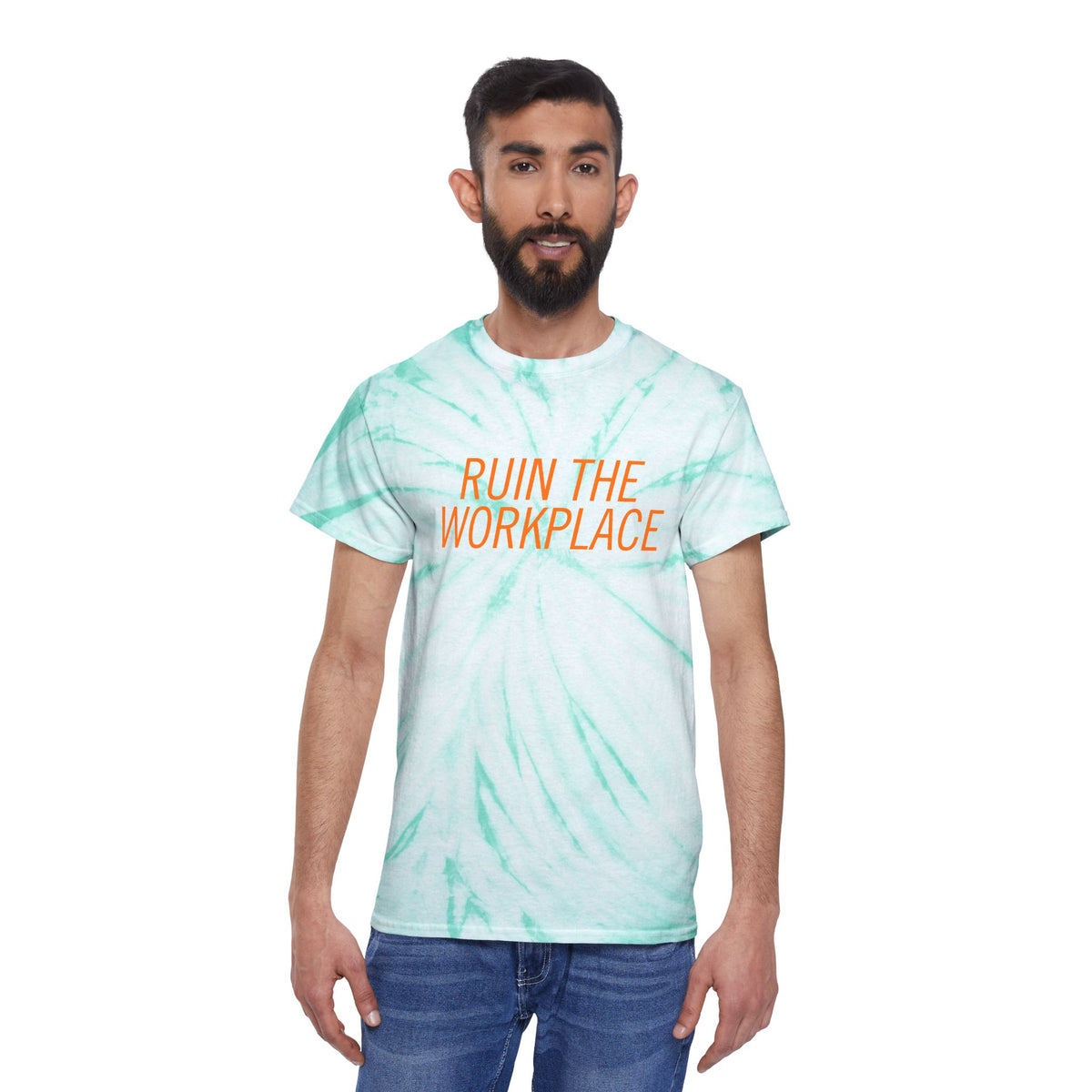 Ruin the Workplace Tie-Dye T-Shirt | Mint Cyclone Funny Sarcastic Tee - Spinsterly Co
